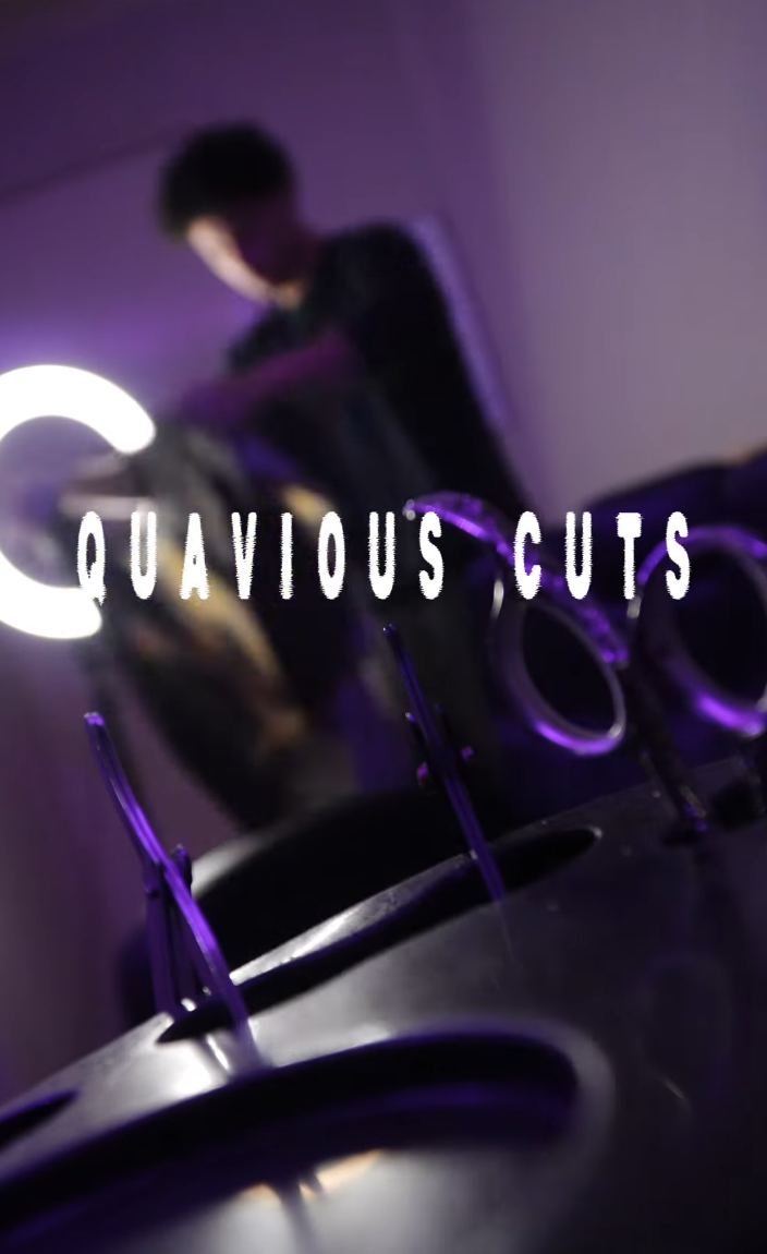 Atmospheric view inside Quavious Cuts barbershop
