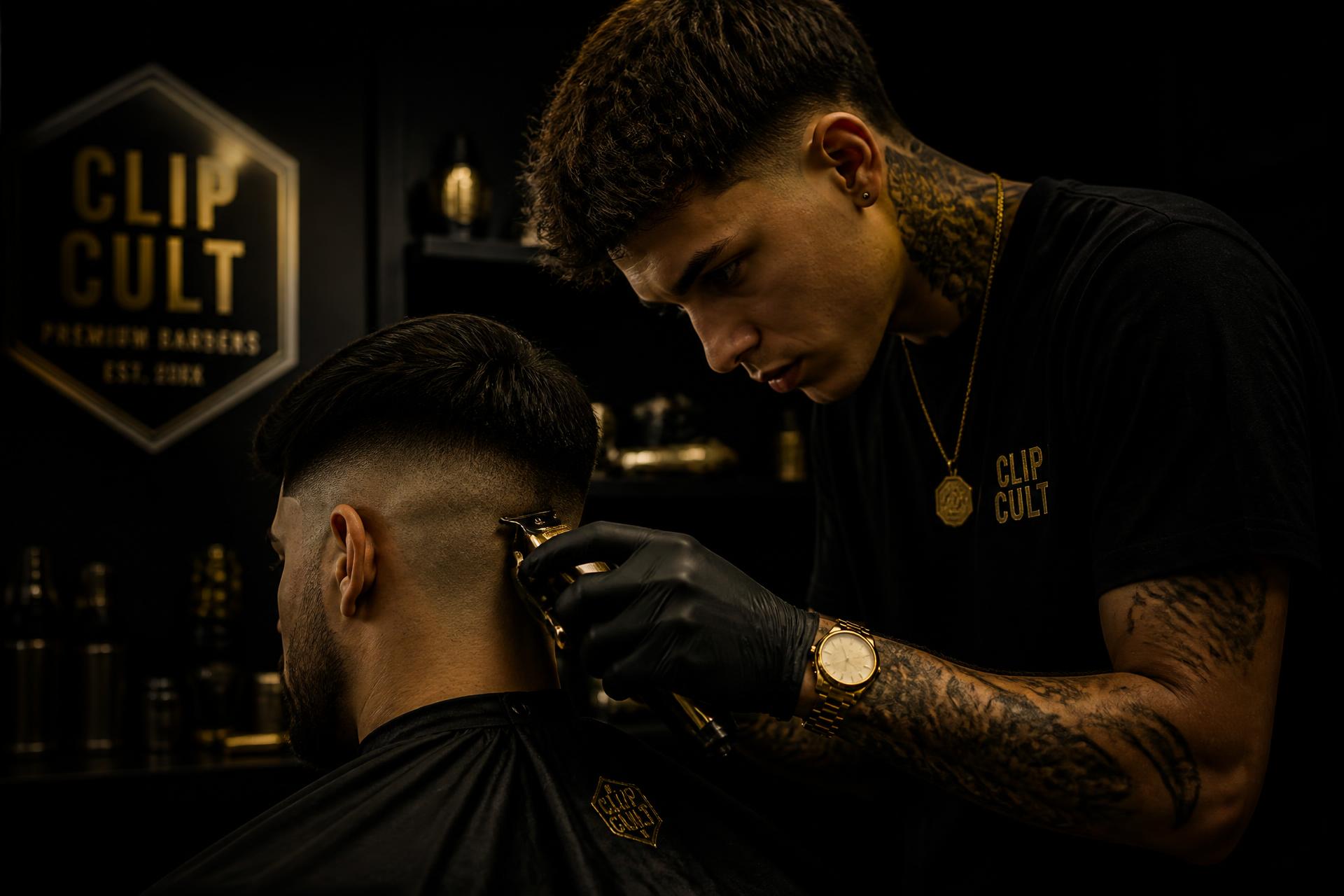 Barber cutting a sharp fade at Quavious Cuts in Narre Warren